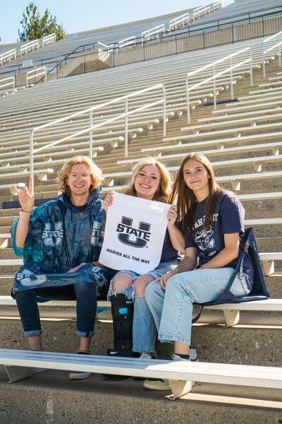 RAIN PONCHO USTATE LOGO ALL OVER